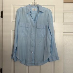 Aritzia Babaton Classic Blue Utility Button Down XS